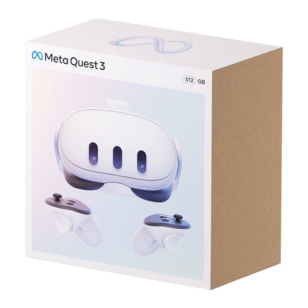 Meta Quest 3 128GB / 512GB - Breakthrough Mixed Reality - Powerful Performance (Oculus)