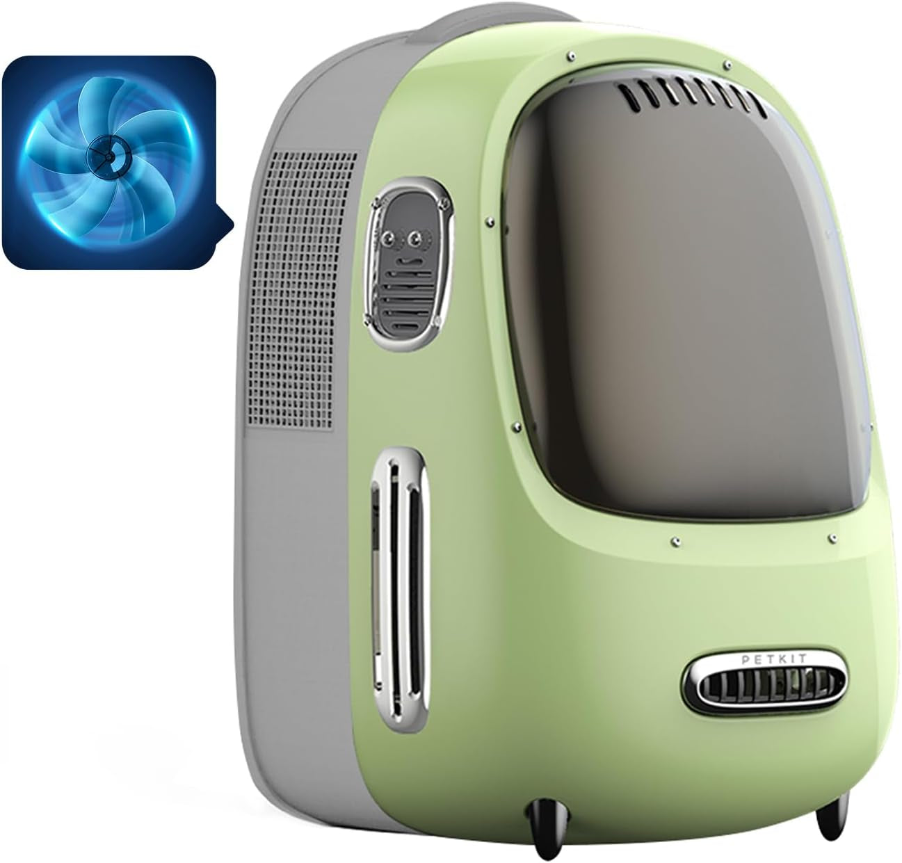 Cat Backpack Carrier with Inbuilt Fan & Light, Airline-Approved Pet Backpack Bubble for Kitty Small Dog