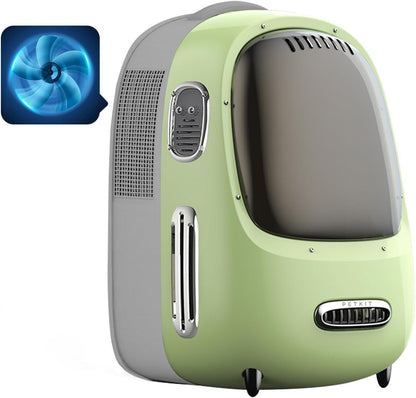 Cat Backpack Carrier with Inbuilt Fan & Light, Airline-Approved Pet Backpack Bubble for Kitty Small Dog