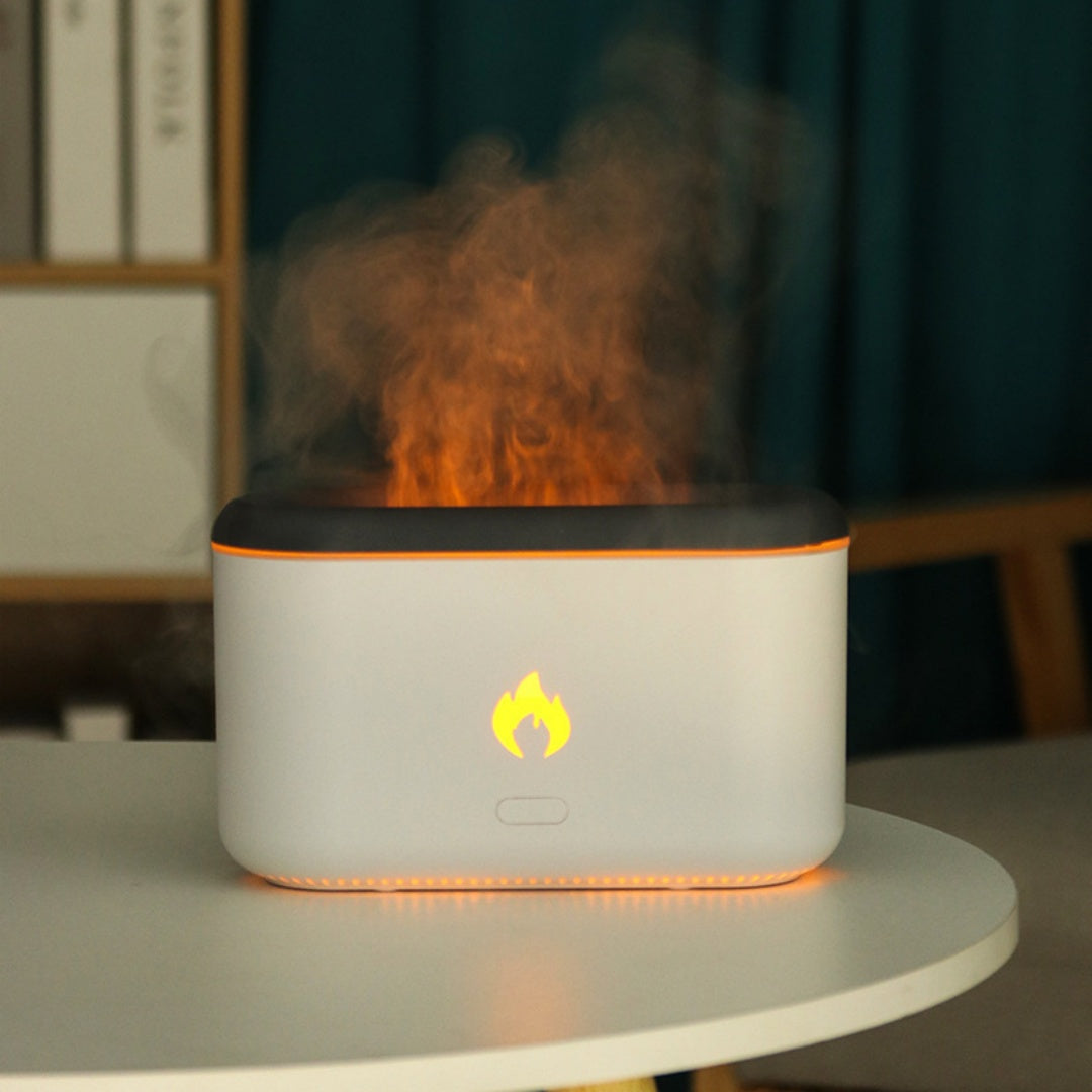 Flame Aroma Diffuser – Relaxing LED Fire Effect