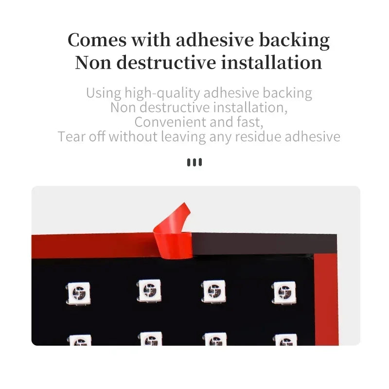 Truck & Car Devil Eye LED Pixel Panel Light – Remote-Control Soft Foldable Scrolling Display 12V/24V