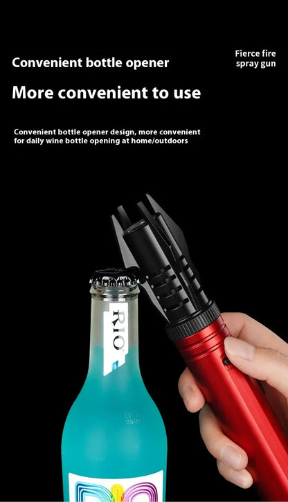 Gas Lighter Kitchen Cooking Powerful Metal Windproof Torch Flame Jet Barbecue Smoking Accessories Cigar Lighters Men's Gift