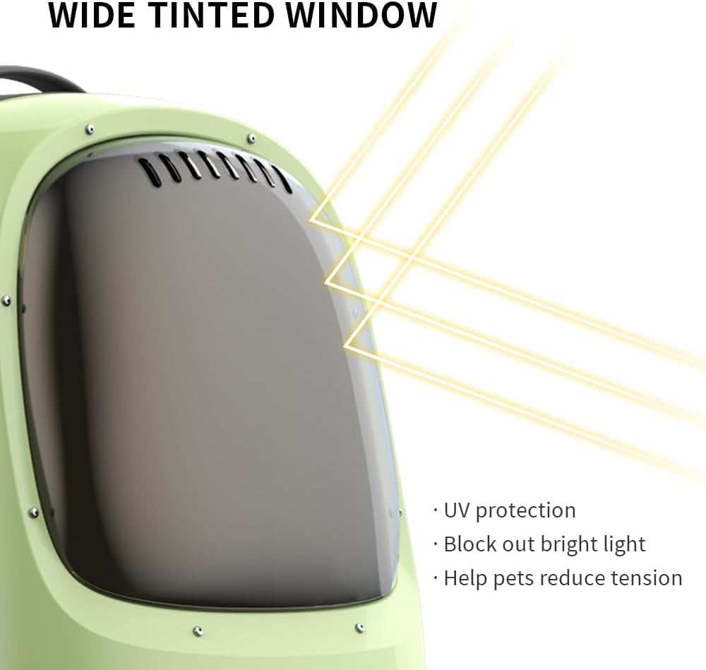 Cat Backpack Carrier with Inbuilt Fan & Light, Airline-Approved Pet Backpack Bubble for Kitty Small Dog